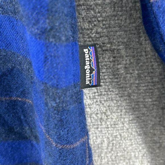 Patagonia Fjord Flannel Shirt Women Size Small Blue Plaid Long Sleeve NEW - Picture 6 of 10